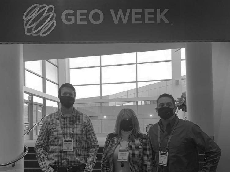 GeoWeek 2022 - Mark, Dawn,  and Steve - B&W