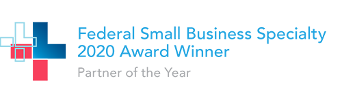 federal small business specialty 2020 award partner of the year logo