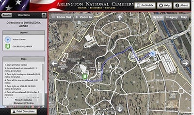 Arlington National Cemetery Visitor Solution