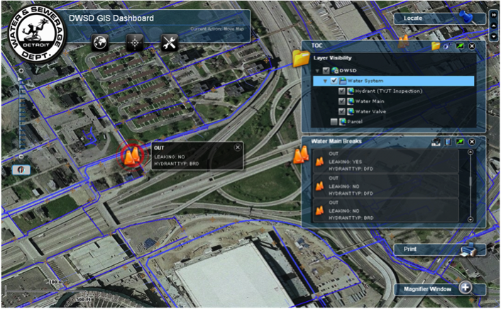 Web Based GIS Operation Dashboard